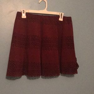 Maroon skirt